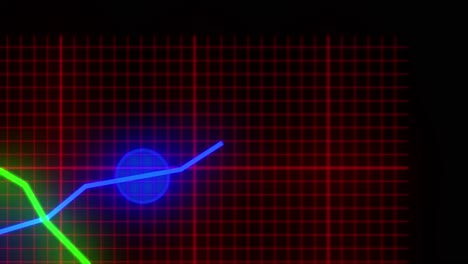 Diagramm-Liniendiagramm-Punkte-Neon-Geschäft-Finanzen-Diagramm-Daten-Zahlen-Statistik-4k